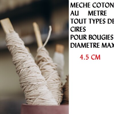 Mèche Coton 1.5 mm D 4.5