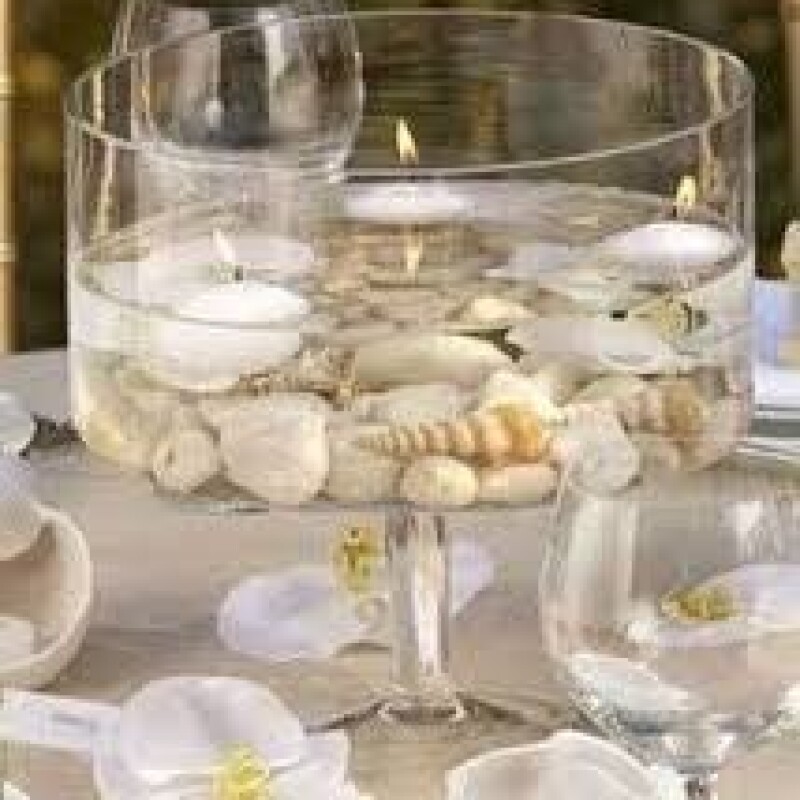 Coquillages Déco pour Bougie Gel
